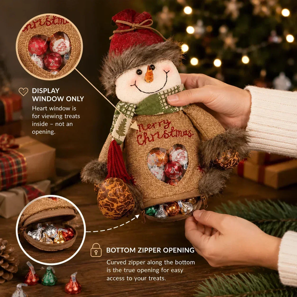 ⏳LAST DAY SALE ONLY ￡11.99/Set!!✨🎅Christmas Gift Bags Zipper Design🎁