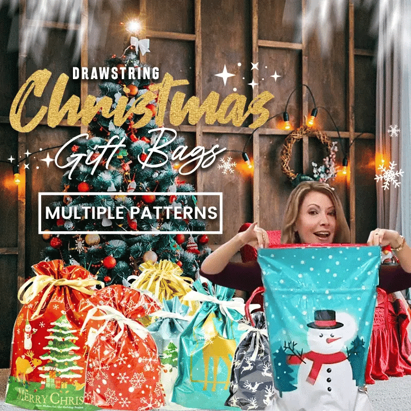 🎁70% OFF!!!-Ready for Christmas!🎅Drawstring Christmas Gift Bags (Biodegradable)🎁