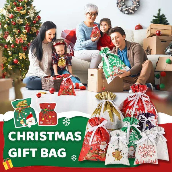 🎁70% OFF!!!-Ready for Christmas!🎅Drawstring Christmas Gift Bags (Biodegradable)🎁