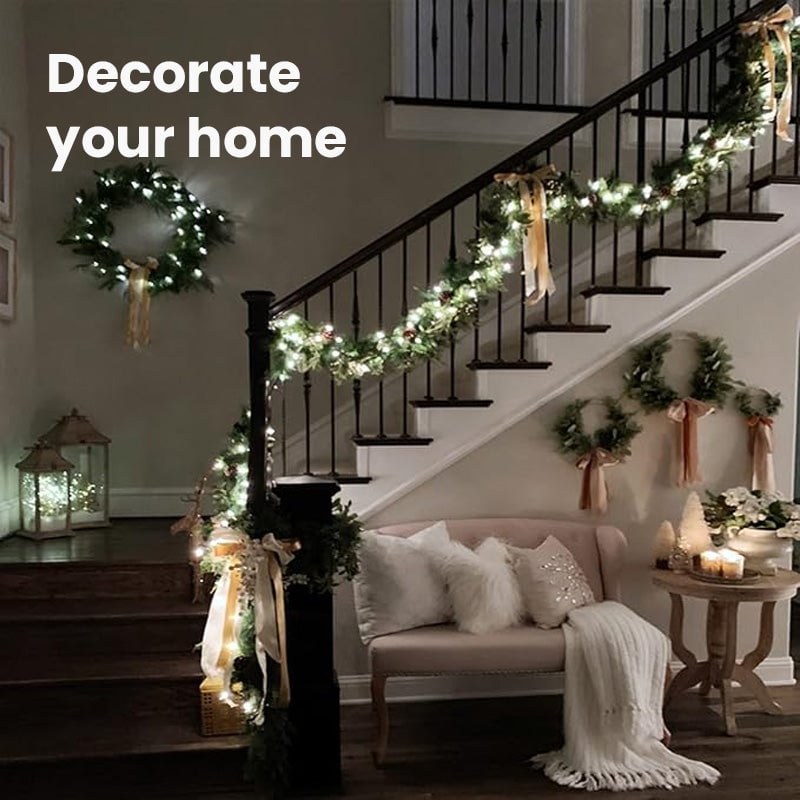 🏠✨LAST DAY SALE 70% OFF!!🎄Christmas Copper Wire Firecracker Light String👍-for Christmas, Holiday Party Indoor Outdoor Decor