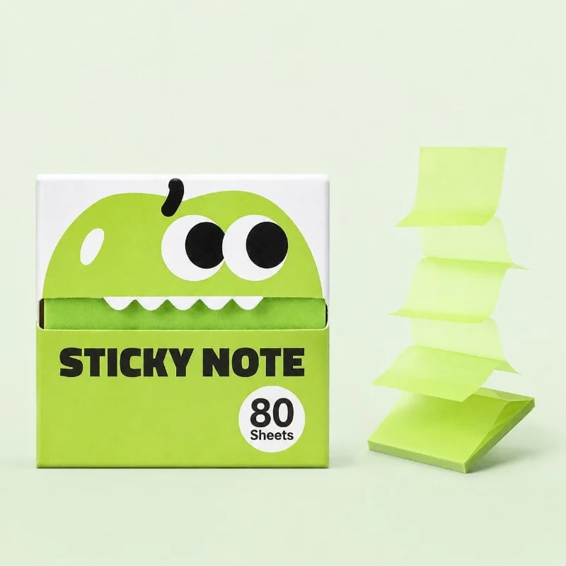 🎁💝70% OFF!!!-Ready for Christmas!🎄Transparent Pull-Out Glitter Sticky Notes（Includes Christmas gift styles and fruit styles）-6 Boxes, 80 Sheets Per Box
