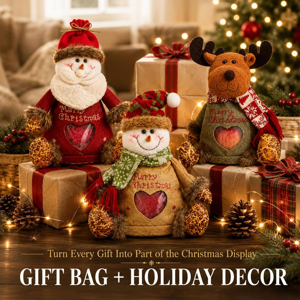 ⏳LAST DAY SALE ONLY ￡11.99/Set!!✨🎅Christmas Gift Bags Zipper Design🎁