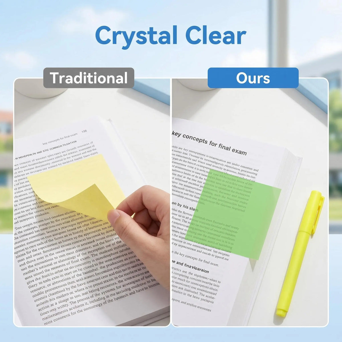 🎁💝70% OFF!!!-Ready for Christmas!🎄Transparent Pull-Out Glitter Sticky Notes（Includes Christmas gift styles and fruit styles）-6 Boxes, 80 Sheets Per Box