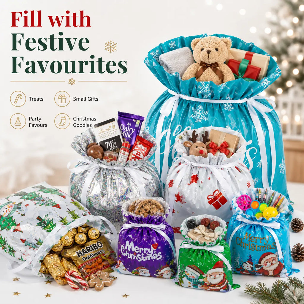 🎁70% OFF!!!-Ready for Christmas!🎅Drawstring Christmas Gift Bags (Biodegradable)🎁