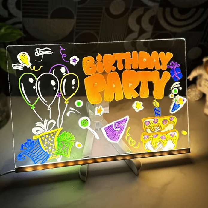 🌲Early Christmas Sales 50% OFF🎁✨Kids Luminous Led Drawing Lamp Board 👍-Erasable Reusable Board for Kids Learning