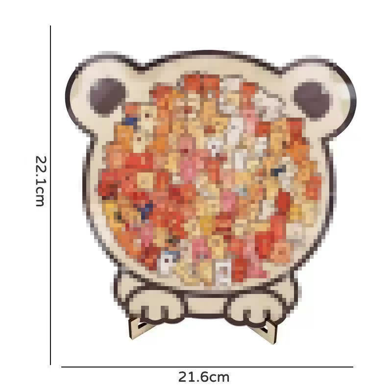 🎁70% OFF!!!-Ready for Christmas!🎅🧩135-Piece Cute Cat Puzzle Challenge Irregular Shaped Wooden Jigsaw Puzzle👍🎁Stress Relief Enthusiast Gift, Christmas Gift✨