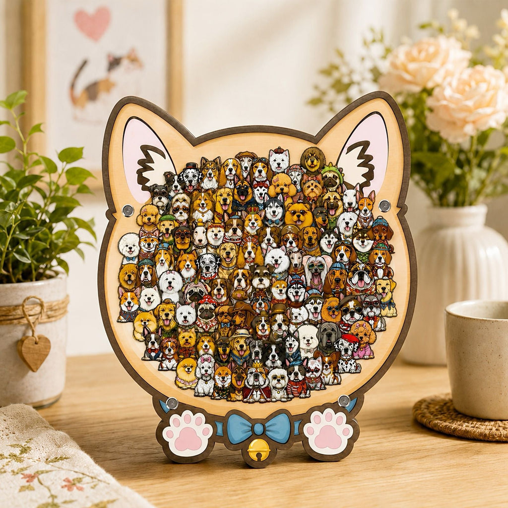 🎁70% OFF!!!-Ready for Christmas!🎅🧩135-Piece Cute Cat Puzzle Challenge Irregular Shaped Wooden Jigsaw Puzzle👍🎁Stress Relief Enthusiast Gift, Christmas Gift✨