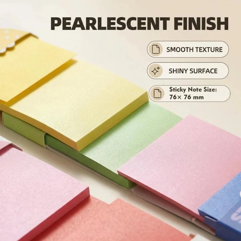🎁💝70% OFF!!!-Ready for Christmas!🎄Transparent Pull-Out Glitter Sticky Notes（Includes Christmas gift styles and fruit styles）-6 Boxes, 80 Sheets Per Box