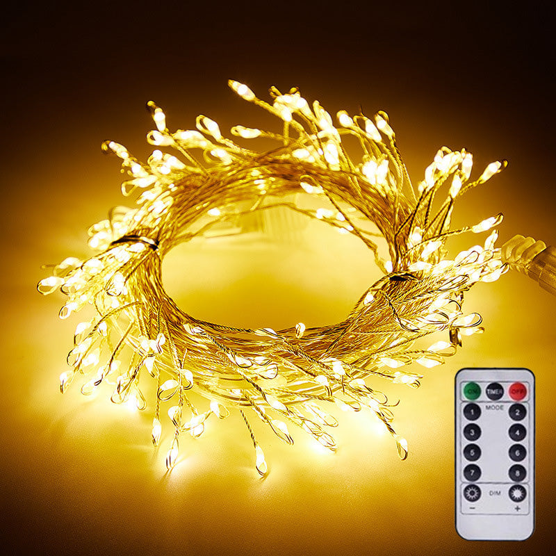 🏠✨LAST DAY SALE 70% OFF!!🎄Christmas Copper Wire Firecracker Light String👍-for Christmas, Holiday Party Indoor Outdoor Decor