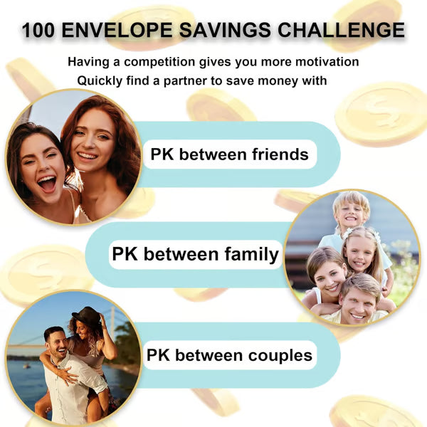 🎁LAST DAY SALE 70% OFF✉️Savings Challenges Book with Envelopes💸