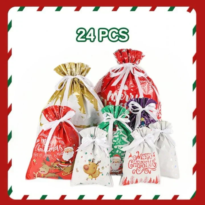 🎁70% OFF!!!-Ready for Christmas!🎅Drawstring Christmas Gift Bags (Biodegradable)🎁