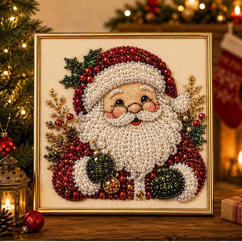 🔥Last Day 49% OFF - ✨🧘Relaxing & Beginner-Friendly - 🎨💎DIY Christmas Pearl Diamond Art Kit