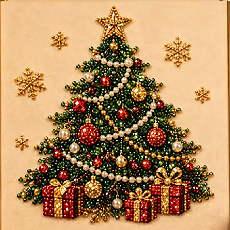 🔥Last Day 49% OFF - ✨🧘Relaxing & Beginner-Friendly - 🎨💎DIY Christmas Pearl Diamond Art Kit