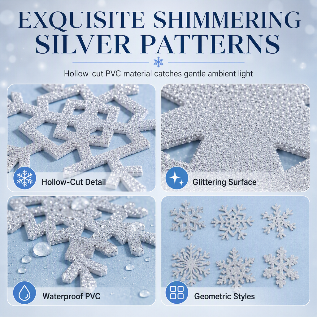 ✨LAST DAY SALE ￡5.99!!💞50K+ SOLD!❄️Glowing Snowflake Night Light Wall Stickers